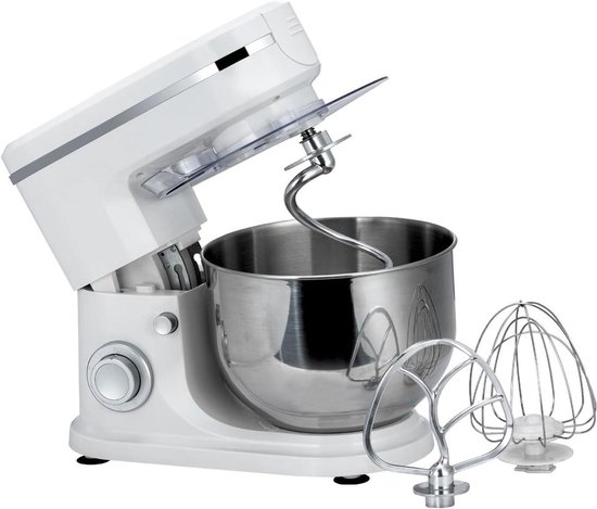 Keukenmixer - Deegmixer Planetaire - Brood Bakken - Planetaire Mengwerking - 5L - Wit