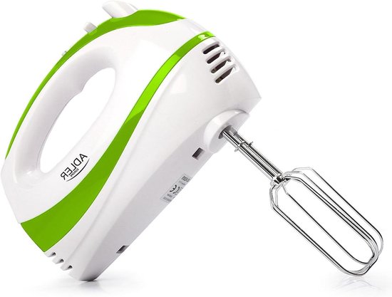 Keukenmixer Groen - Handmixer Mixen - Bakken Beslag Maken - 5 Snelheden Turbo - 300 Watt - Groen