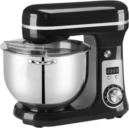 Keukenmixer - Keukenmachine - Keukenmixer met Mengkom - Keukenmixers - Deegmachine - Kneedmachine - Zwart van Vevor