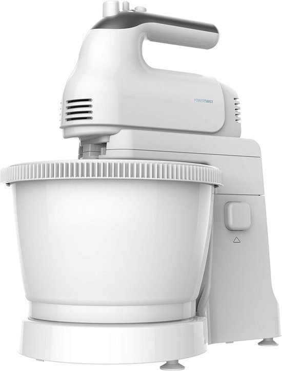 Keukenmixer - Mixer - Voor bakken en koken - Zelfnivellerende kom - Capaciteit 3.5 liter - Wit