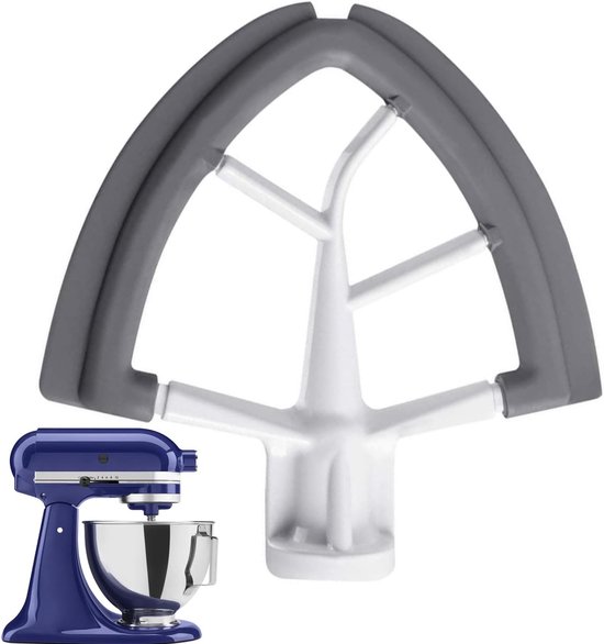 Keukenmixer Opzetstuk - Flexibele Randklopper - Bakken En Koken - Siliconen Komschraper - 16x155 cm