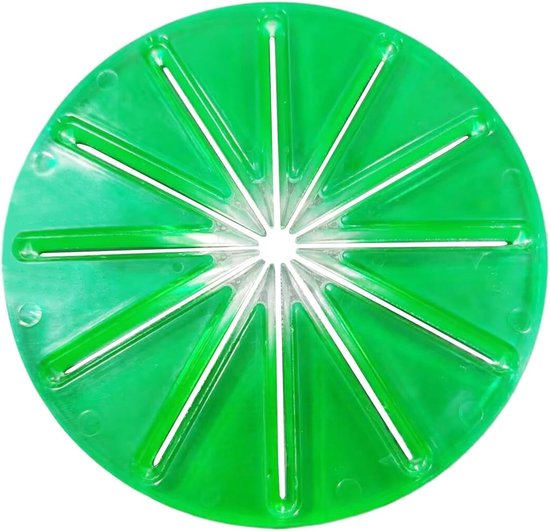 Keukenmixer Spatbescherming - Keukengadget Accessoire - Schoon Mengen - Zes Regels Systeem - 14.5x14.5x0.5cm - Groen