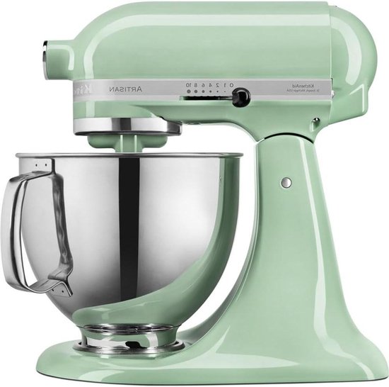 Keukenrobot - Keukenmachine - Bakken en Koken - Planetaire Mengbeweging - 4.8L Kom - Pistache