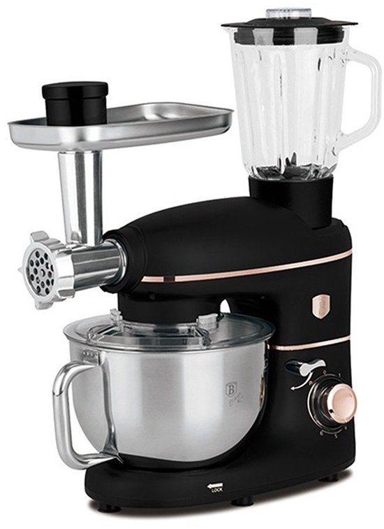 Keukenrobot met molen en mixer, 1500 W, Black Rose Collection