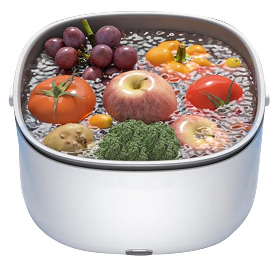 Killogood Draagbare Ultrasone Groente- en Fruitwasser - Draadloze Voedselpurifier voor Thuis en Restaurant
