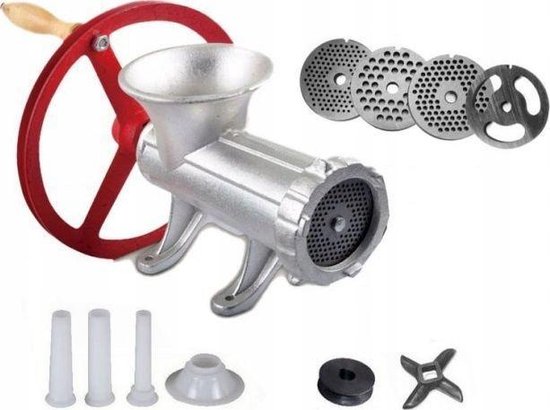 Kinghoff 1430 - Gietijzeren vleesmolen - met cinema wiel - 22 inch van Kinghoff