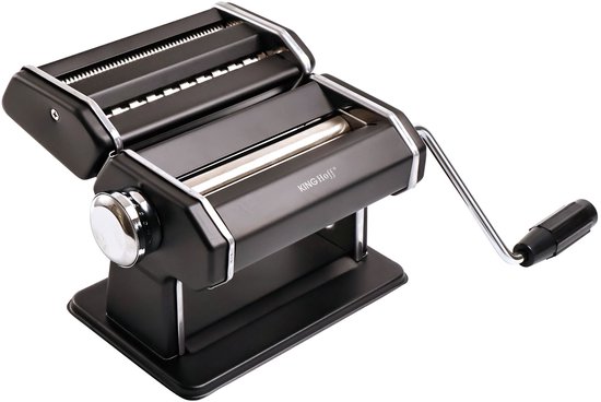 Kinghoff KH-1927 Pastamachine – Professionele Pasta Maker voor Lasagne, Tagliatelle (6mm) en Linguine (2mm) – Inklapbaar, Eenvoudig Schoon Te Maken van Merkloos