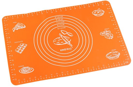 Kinghoff KH-4659 - Siliconen Bakmat - 60x40cm - Hittebestendig - Vaatwasserbestendig van Merkloos