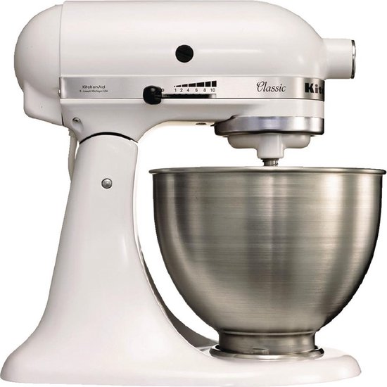 KitchenAid 5K45SSBWH - Keukenmixer - Wit van Merkloos