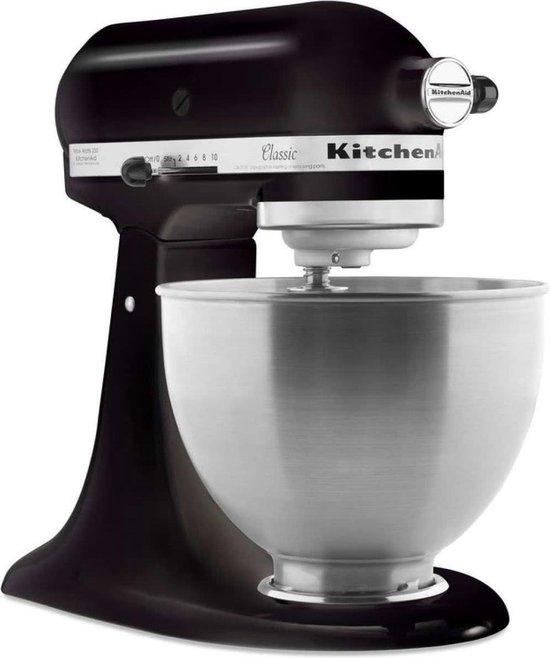 KitchenAid 5K45SSEBM Classic - Keukenmachine - Mat Zwart van Merkloos