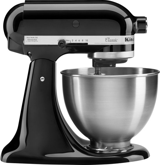 KitchenAid 5K45SSEOB Classic - Keukenmachine - Zwart van KitchenAid