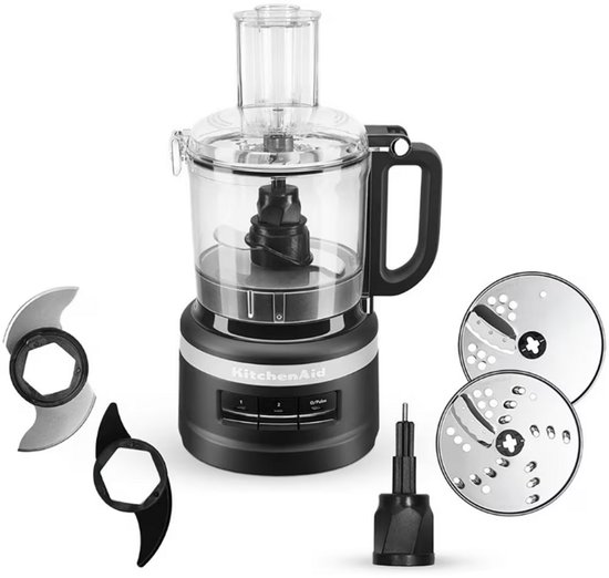 KitchenAid 5KFP0719EBM - Foodprocessor - Mat Zwart - 1.7 L - 250 W van Merkloos