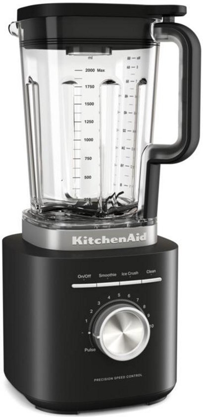 KitchenAid 5KSB2073EBM Pure Power Blender 2L Matzwart van KitchenAid