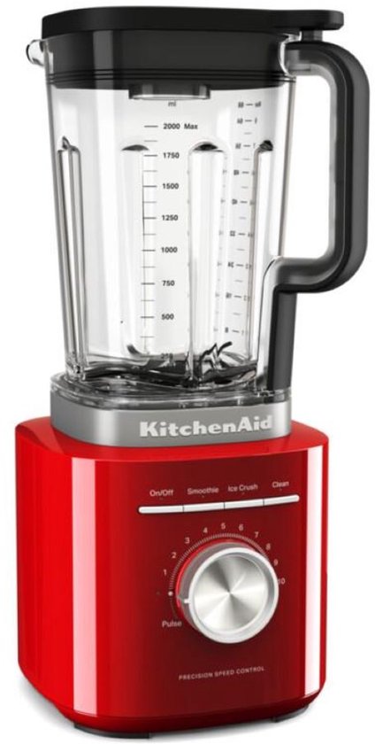 KitchenAid 5KSB2073EER Pure Power Blender 2L Rood van KitchenAid