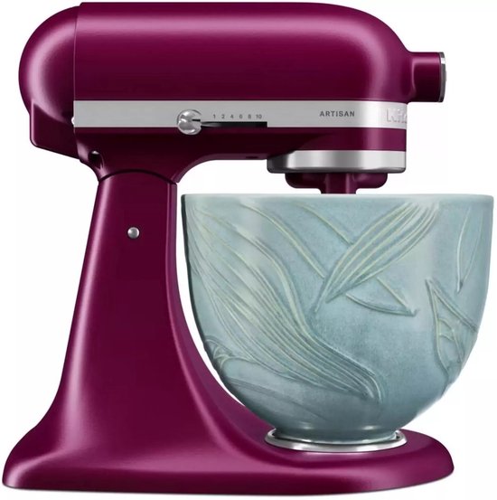KitchenAid 5KSM2CB5BL- Mengkom - Keramisch - 4.7 L - Spring Leaves - groen van Merkloos