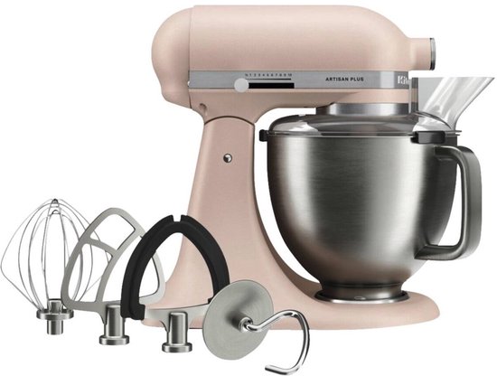KitchenAid 5KSM50PKVEFT Artisan Plus Standmixer Feather pink van ktichenaid