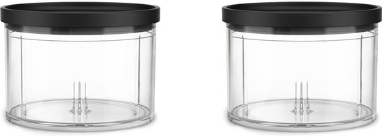 KitchenAid 5KTCRBA35 - Keukenmachine Accessoire - 2 kommen voor KitchenAi Go Hakmolen - 830 ML van Merkloos