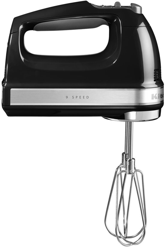 KitchenAid Artisan 5KHM9212EOB - Handmixer - 85 W - Onyx Zwart - 9 Snelheden van Merkloos