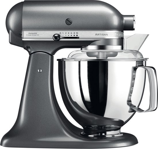 Kitchenaid Artisan 5KSM175PSEMS - Keukenrobot 4,8 L - Tingrijs van KitchenAid
