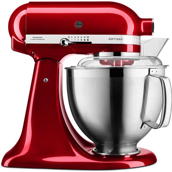 KitchenAid Artisan 5KSM185PS - Keukenmachine - Rood van Merkloos