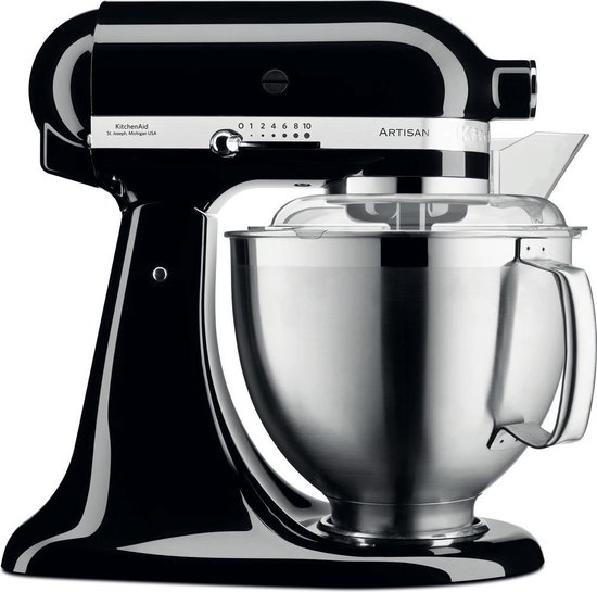 KitchenAid Artisan KSM185 keukenmachine zwart 5KSM185PSEOB van KitchenAid