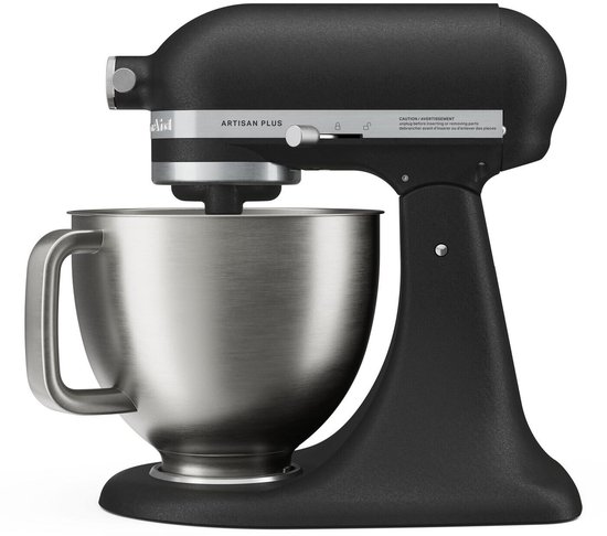 KitchenAid Artisan Plus 5KSM50PKVEBK Keukenmachine - 4,7 Liter - 325W - Kantelbare Motorkop - Gietijzer Zwart (Cast Iron Black)
