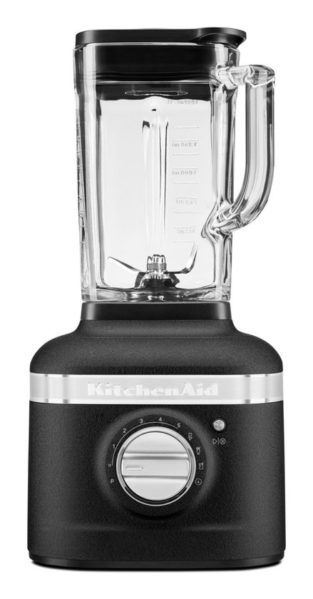 KitchenAid Blender - Artisan - Glazen kan van 1,4 L - 1200W - Smoothie maker - Mat Zwart van Merkloos