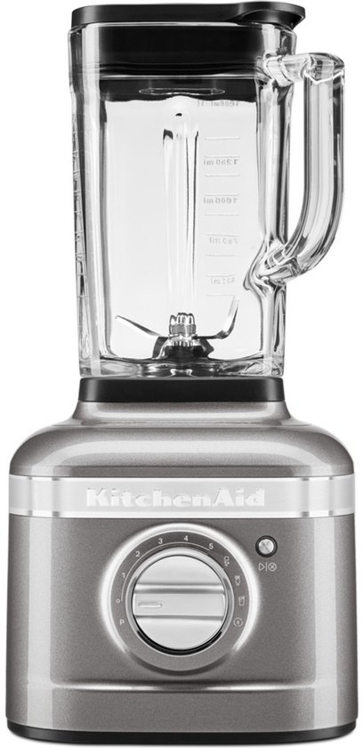 KitchenAid Blender - Artisan - Glazen kan van 1,4 L - 1200W - Smoothie maker - Zilver van KitchenAid