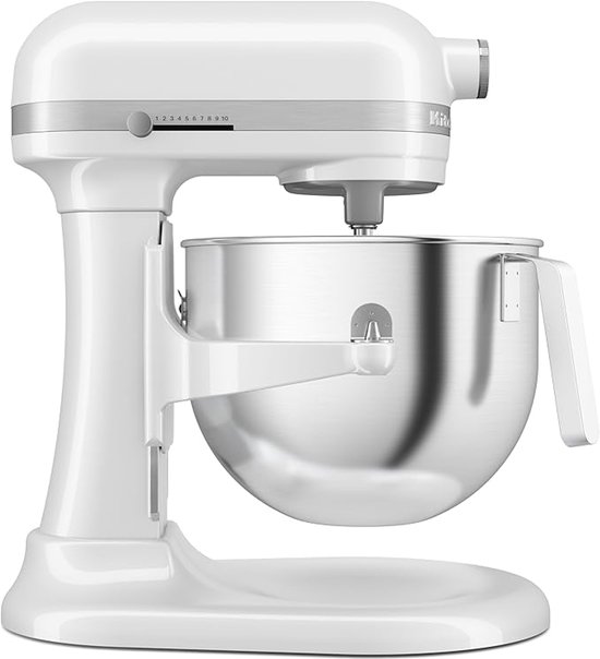 KitchenAid keukenmachine - Artisan - In hoogte verstelbare kom - 375 W - Krachtig met 11 snelheden - 4 accessoires - 6,6L - Classic Wit