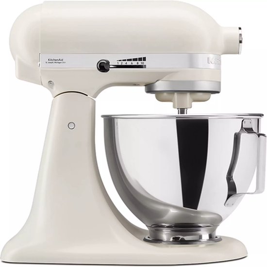 Kitchenaid Keukenrobot 5KSM95PSEPL 4,3L - Porselein wit - 3 menghaken van Merkloos