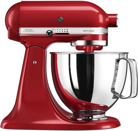 KitchenAid Keukenrobot - Keukenmachine Artisan met 300 Watt - 4,8 L, Keizerrood van KitchenAid