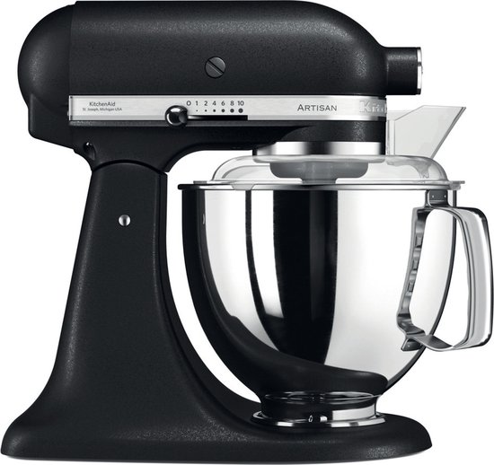 KitchenAid Keukenrobot - Keukenmachine Artisan met 300 Watt - 4,8 L, Vulkaanzwart van KitchenAid