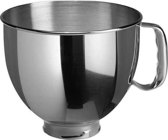 KitchenAid Kom RVS 4,83L - Keukenmachine accessoire - Geschikt voor alle Kitchenaid keukenmixers van Merkloos