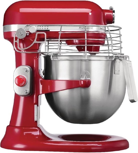 KitchenAid professionele mixer rood 6.9L van KitchenAid