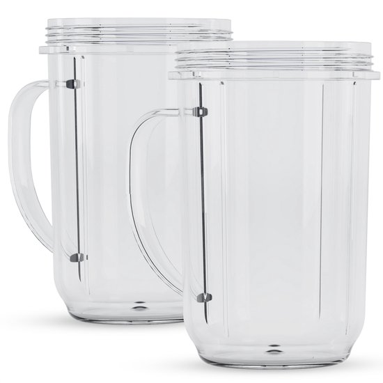 KitchenBrothers Smoothieblender Cups - 400 ml - 2 stuks - Alleen geschikt voor KB678 & KB785 van Merkloos