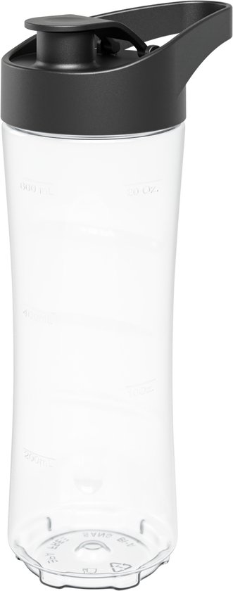 KitchenBrothers To-go Drinkfles - Beker voor Blender - 600ml - Voor KB4145 en KB4146 van KitchenBrothers