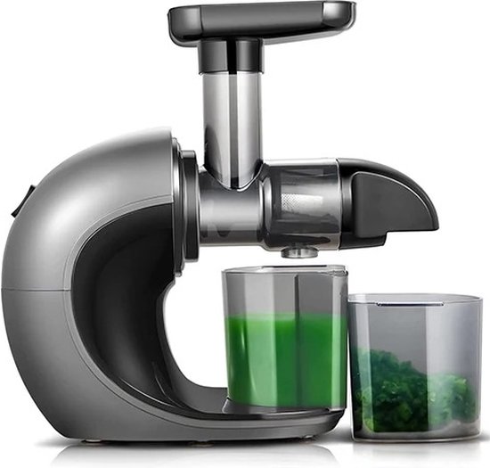 KitchenMasters Slowjuicer - Juicer voor groenten en fruit - 700ml - Zwart van KitchenMasters