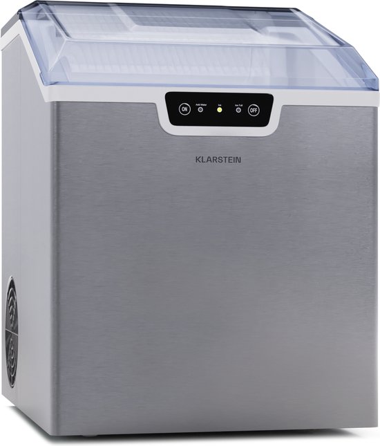 Klarstein Icefestival - Ijsblokjesmachine - 12 Kg/D - Roestvrij staal van Klarstein