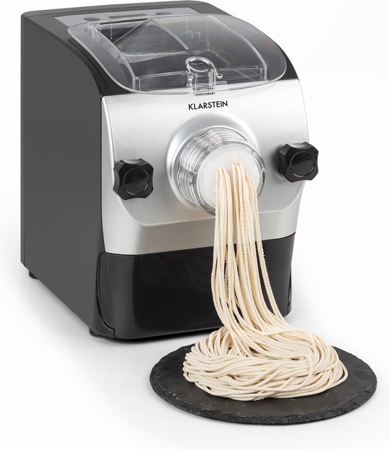 Klarstein Pastamania Pastamachine - 260W - 7 Opzetstukken - 500 G - 60 dB - LED - Zwart van Klarstein