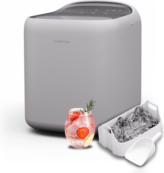 Klarstein Sparkice Ijsblokjesmachine - 2 Modi - Automatische reiniging 15 kg per 24 uur - Wit van Klarstein