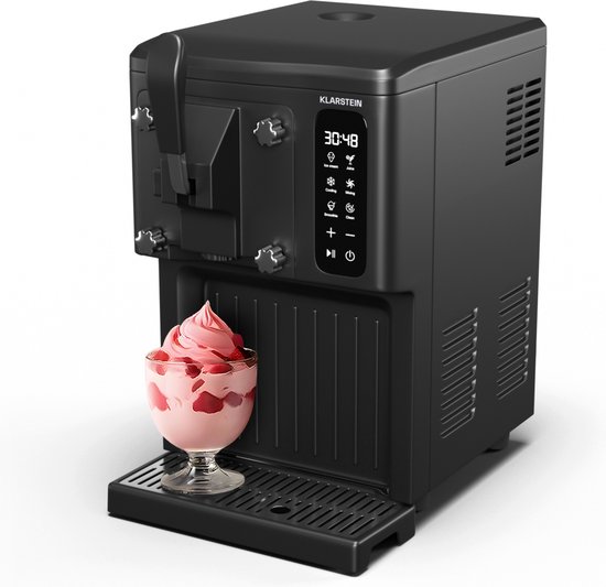 Klarstein SweetSwirl Ijsmachine - 3-in-1 - 1,5 Liter - Zwart van Klarstein