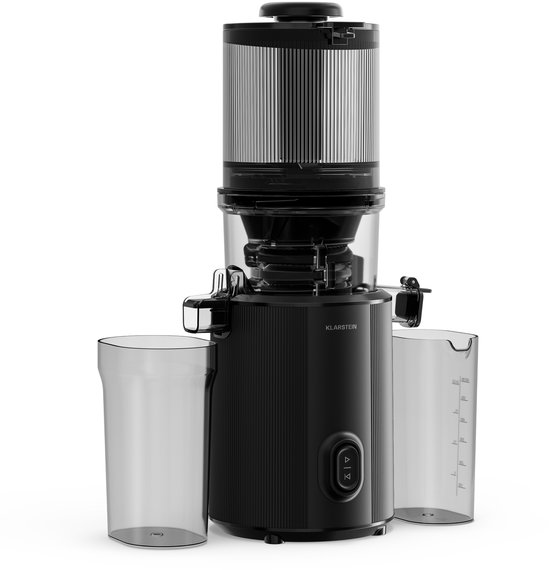 Klarstein, Wavyn, Slowjuicer, krachtige 300 W koudpers-slowjuicer, 130 mm brede vulschacht, 55 rpm, BPA-vrije onderdelen van Klarstein