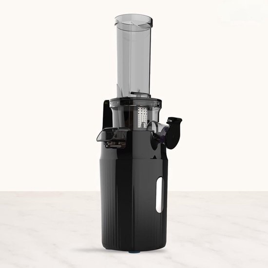 Klarven® Sapcentrifuge Zwart - 3 Snelheden, Eenvoudige Bediening met 1 Druk op de Knop - Geschikt voor Sinaasappels, Citroenen en Grapefruits - B 13 x D 14 x H 36 cm
