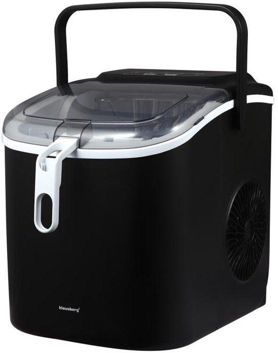 KLAUSBERG KB-7882 Automatische IJsblokjesmaker - 12 kg/dag, 7-12 min Snel, 1.2L Tank, LED Display, Zelfreinigend van Klausberg
