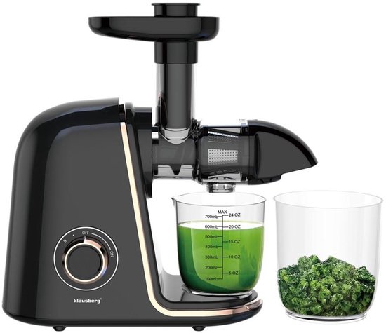 Klausberg Slow Juicer KB-7867 – 150W | 700 ml | Cold Press | Groenten en Fruitpers – Roségouden Accenten | Luxe Design & Hoog Saprendement van Klausberg