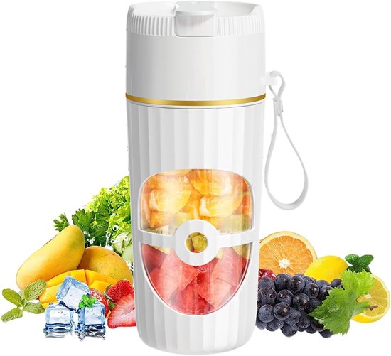 Klein en krachtig: 400ml USB oplaadbare mixer voor smoothies, shakes en sap met 10 roestvrijstalen messen