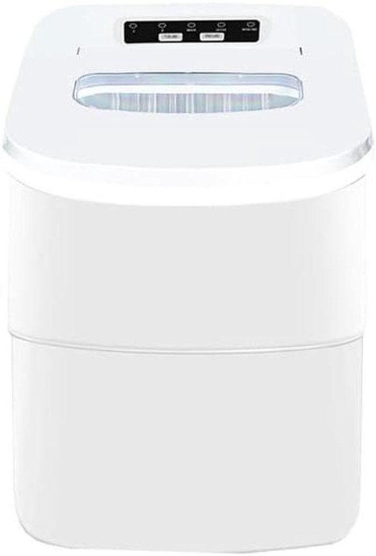 Kleine Ijsmaker - Mini IJsmachine - Snelle IJsproductie - Stil In Gebruik - 15 kg Per Dag - Wit