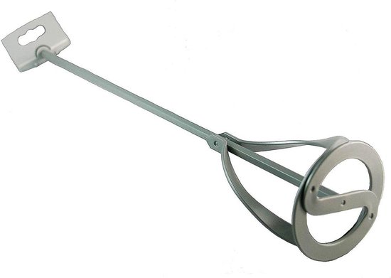 Kleine Roerder - Mini Mixer - Kleine Hoeveelheden Mengen - Voor Accuboormachine - 400x80mm - Zilver