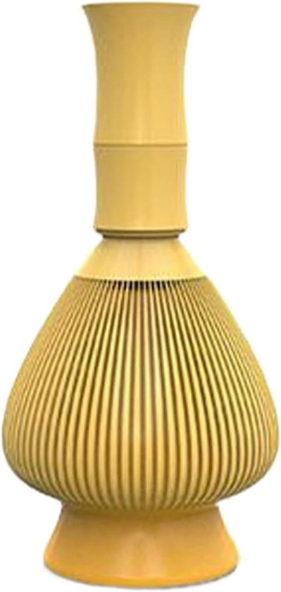 Klopmixer Bamboe Garde - Thee Roerder - Dranken Mengen - Traditioneel Japans Ontwerp - 20.3 cm - Geel