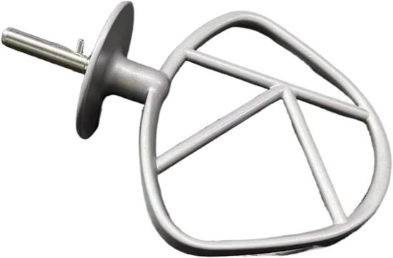 Klopper voor Keukenmachine - Mixer Accessoire - Bakken en Mixen - Gecoat Anti-aanbak Oppervlak - Standaard Maat - Zilver